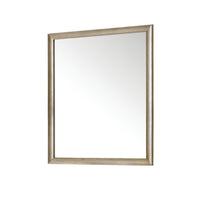 36" Glenbrooke Mirror, Whitewashed Oak