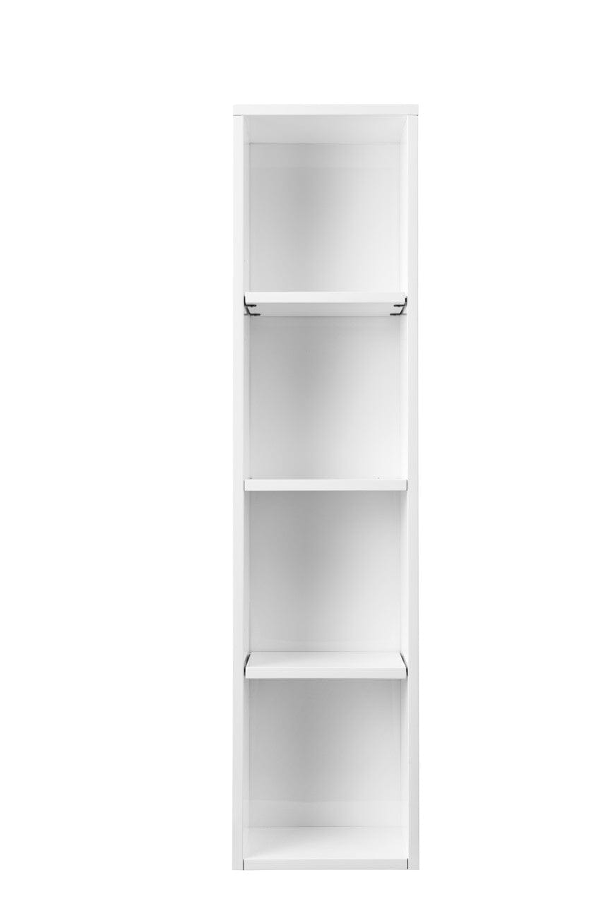 12" x 48" Milan Tall Storage Cabinet, Glossy White