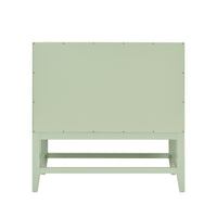 36" Emmeline Single Vanity, Pistachio with Charcoal Soapstone Top