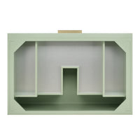 36" Emmeline Single Vanity, Pistachio with Charcoal Soapstone Top