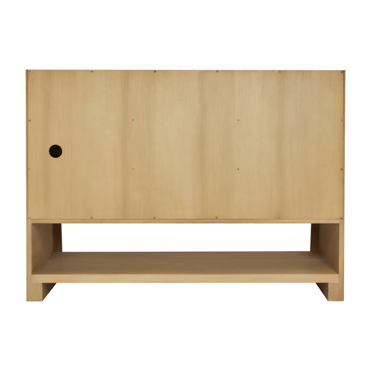 48" Solene Single Vanity, Seaside Oak with Eternal Marfil Top