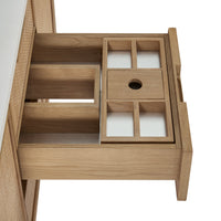 48" Solene Single Vanity, Seaside Oak with Eternal Marfil Top