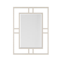 40" Brenlyn Rectangular Stainless Steel Mirror in Brushed Nickel