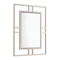 40" Brenlyn Rectangular Stainless Steel Mirror in Brushed Nickel