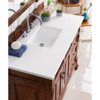 48" Brookfield Single Bathroom Vanity, Warm Cherry - vanitiesdepot.com
