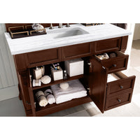 48" Brookfield Single Bathroom Vanity, Warm Cherry - vanitiesdepot.com
