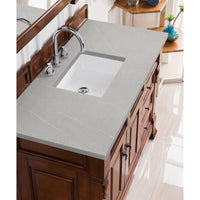 48" Brookfield Single Bathroom Vanity, Warm Cherry - vanitiesdepot.com