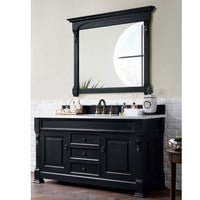 60" Brookfield Single Bathroom Vanity, Antique Black - vanitiesdepot.com