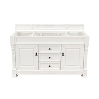 60" Brookfield Single Bathroom Vanity, Bright White - vanitiesdepot.com