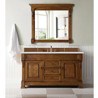 60" Brookfield Single Bathroom Vanity, Country Oak - vanitiesdepot.com