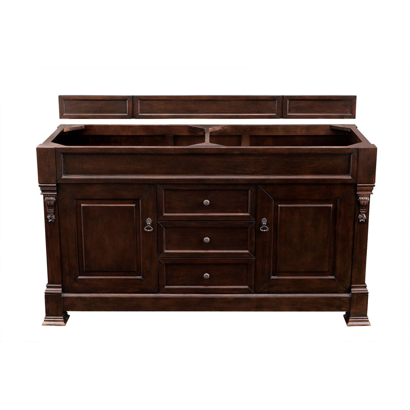 60" Brookfield Double Bathroom Vanity, Burnished Mahogany Vanities Depot