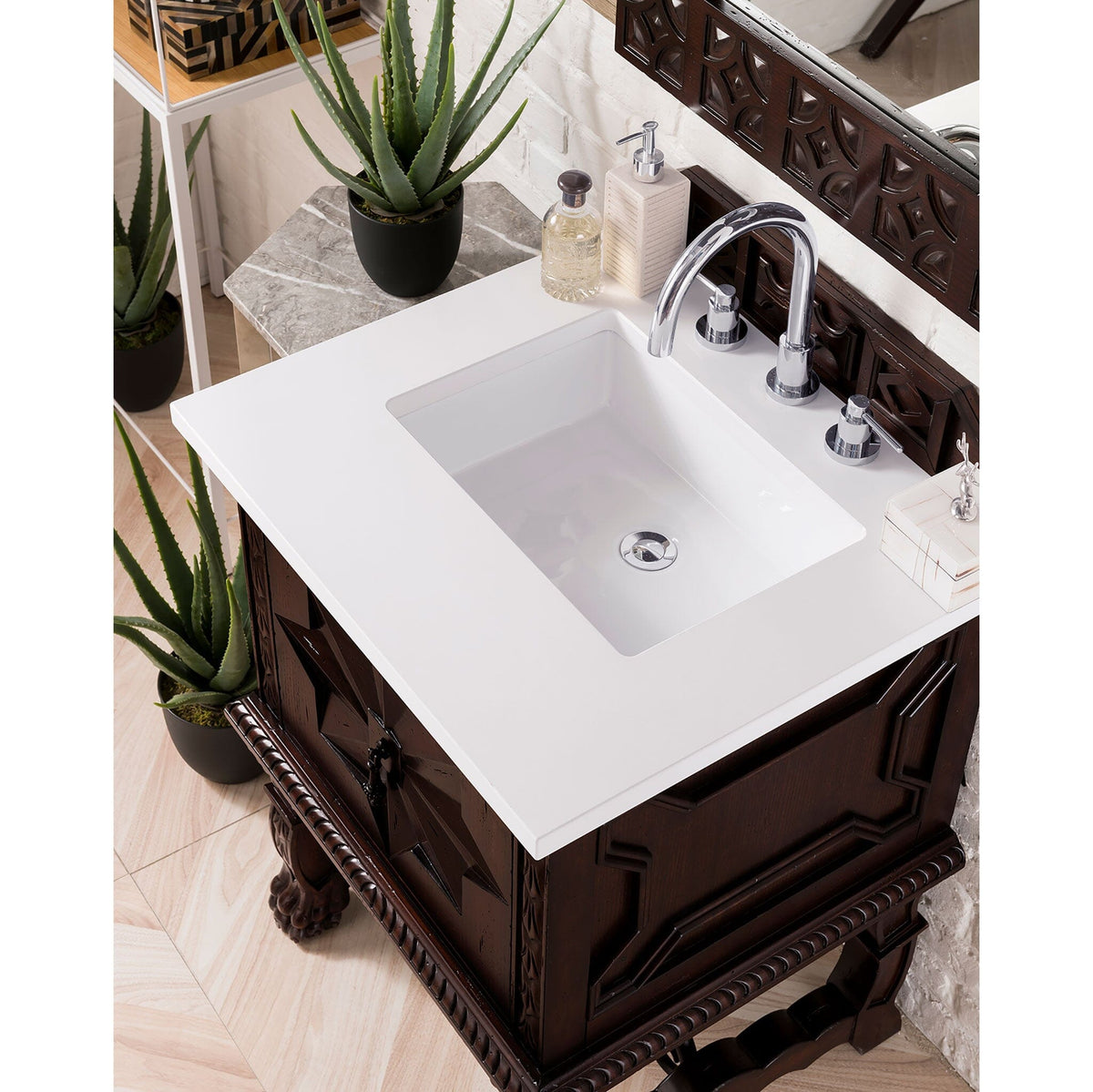 26" Balmoral Single Sink Bathroom Vanity - vanitiesdepot.com