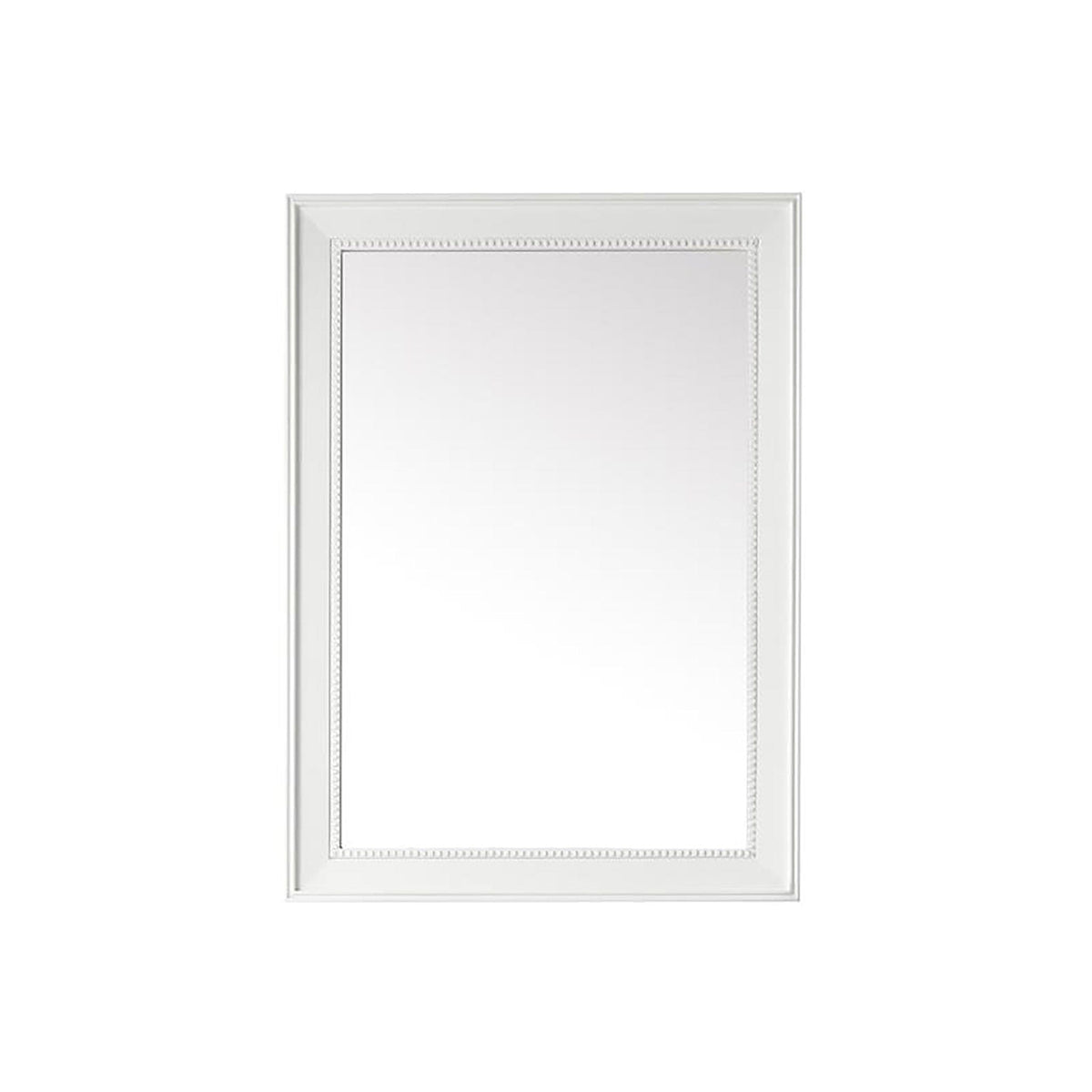 29" Bristol Rectangular Mirror, Glossy White
