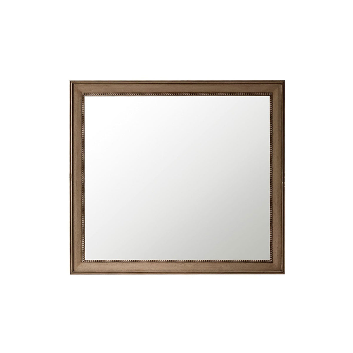 44" Bristol Rectangular Mirror, White Washed Walnut - vanitiesdepot.com