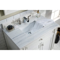 36" Bristol Single Bathroom Vanity, Bright White - vanitiesdepot.com