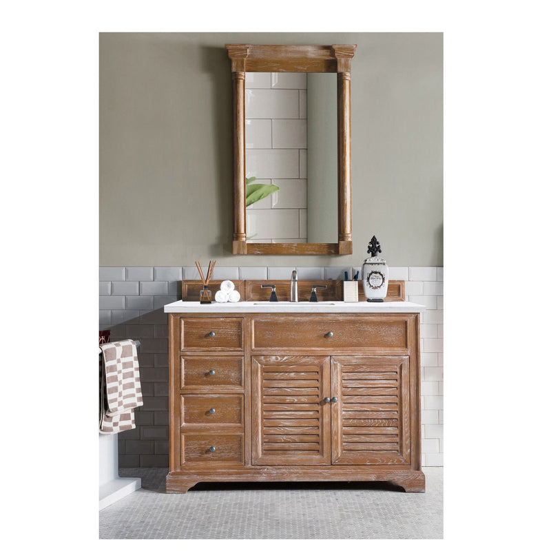 48" Savannah Single Bathroom Vanity, Driftwood - vanitiesdepot.com