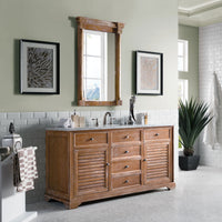 60" Savannah Single Bathroom Vanity, Driftwood - vanitiesdepot.com