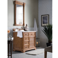36" Savannah Single Bathroom Vanity, Driftwood - vanitiesdepot.com
