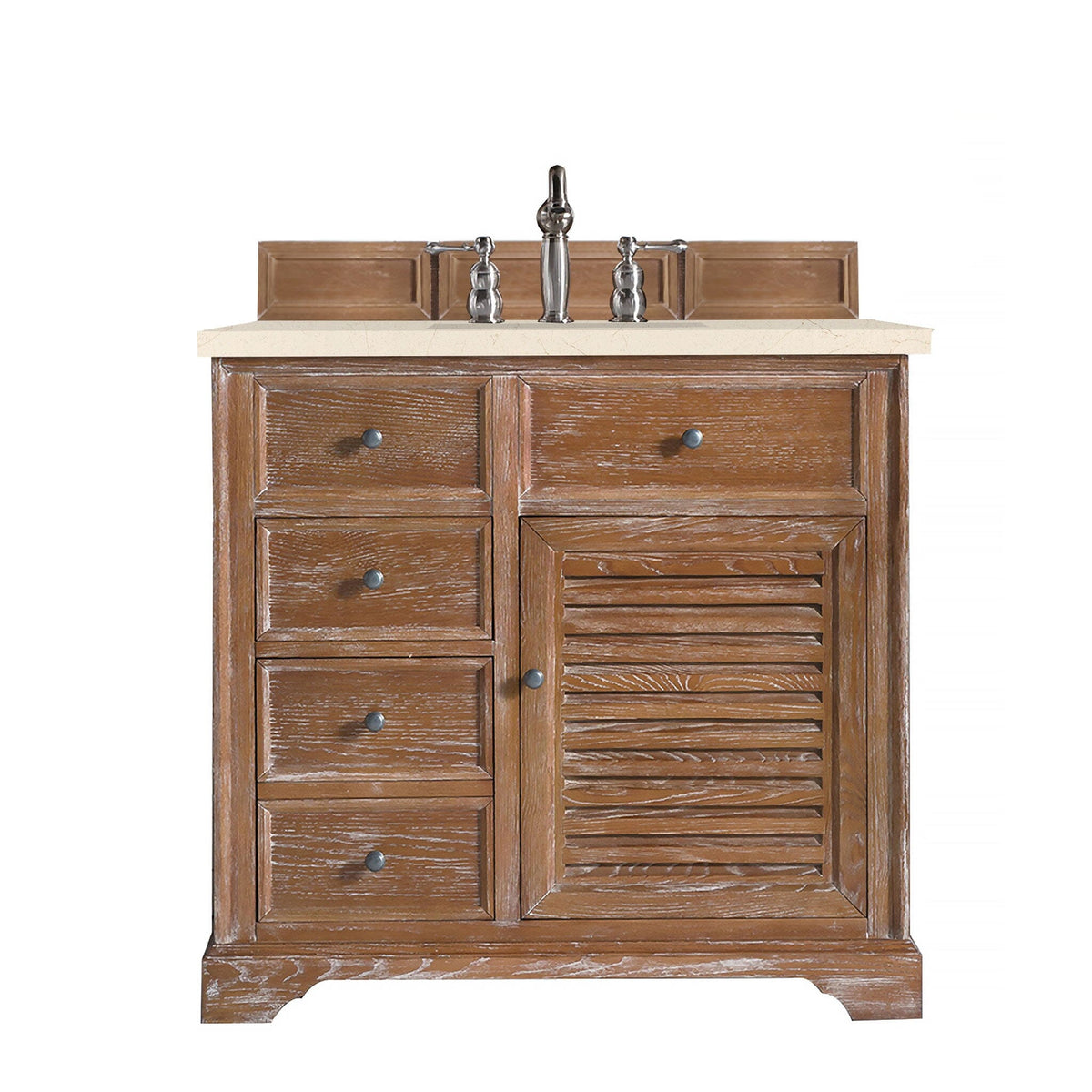36" Savannah Single Bathroom Vanity, Driftwood - vanitiesdepot.com