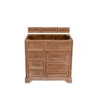 36" Savannah Single Bathroom Vanity, Driftwood - vanitiesdepot.com