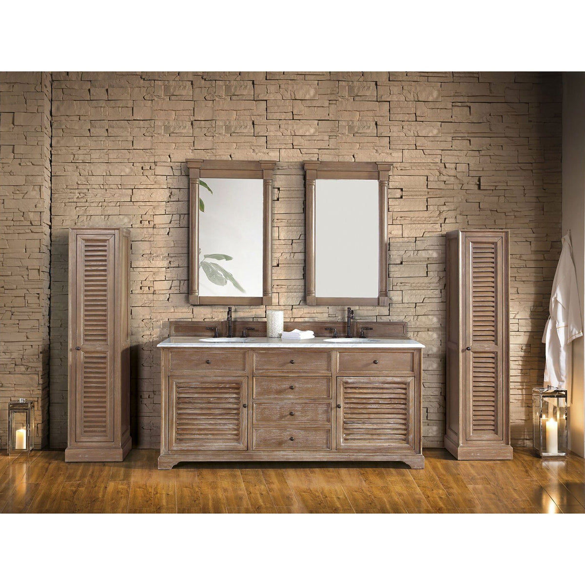 Savannah/Providence Small Linen Cabinet, Driftwood