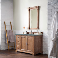 48" Providence Single Bathroom Vanity, Driftwood w/ Cala Blue Top