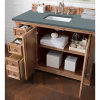 48" Providence Single Bathroom Vanity, Driftwood w/ Cala Blue Top