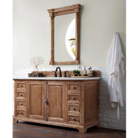 60" Providence Single Bathroom Vanity, Driftwood - vanitiesdepot.com
