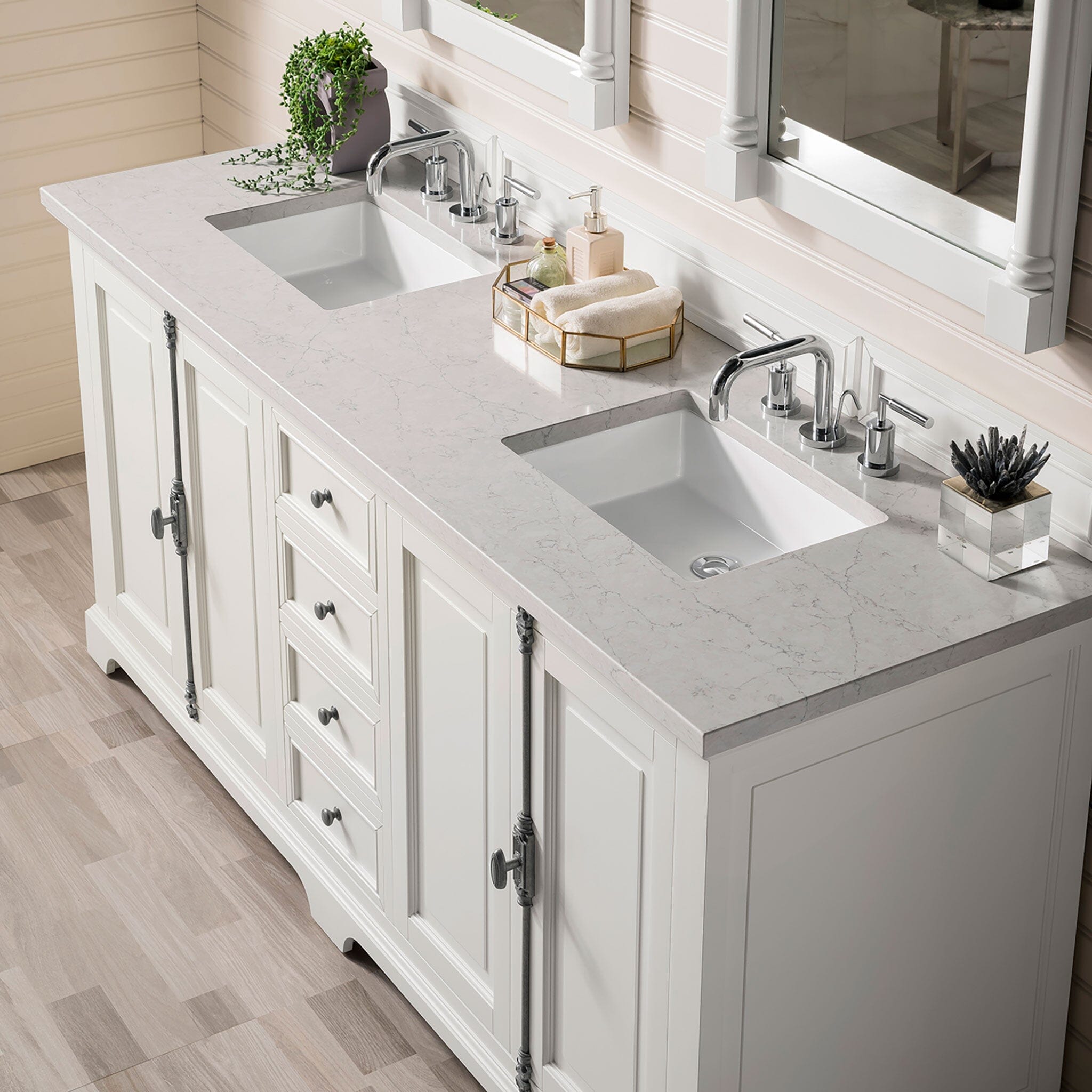 YASINU 60 W X 22 D Engineered Stone Composite Vanity Top In, 57 OFF