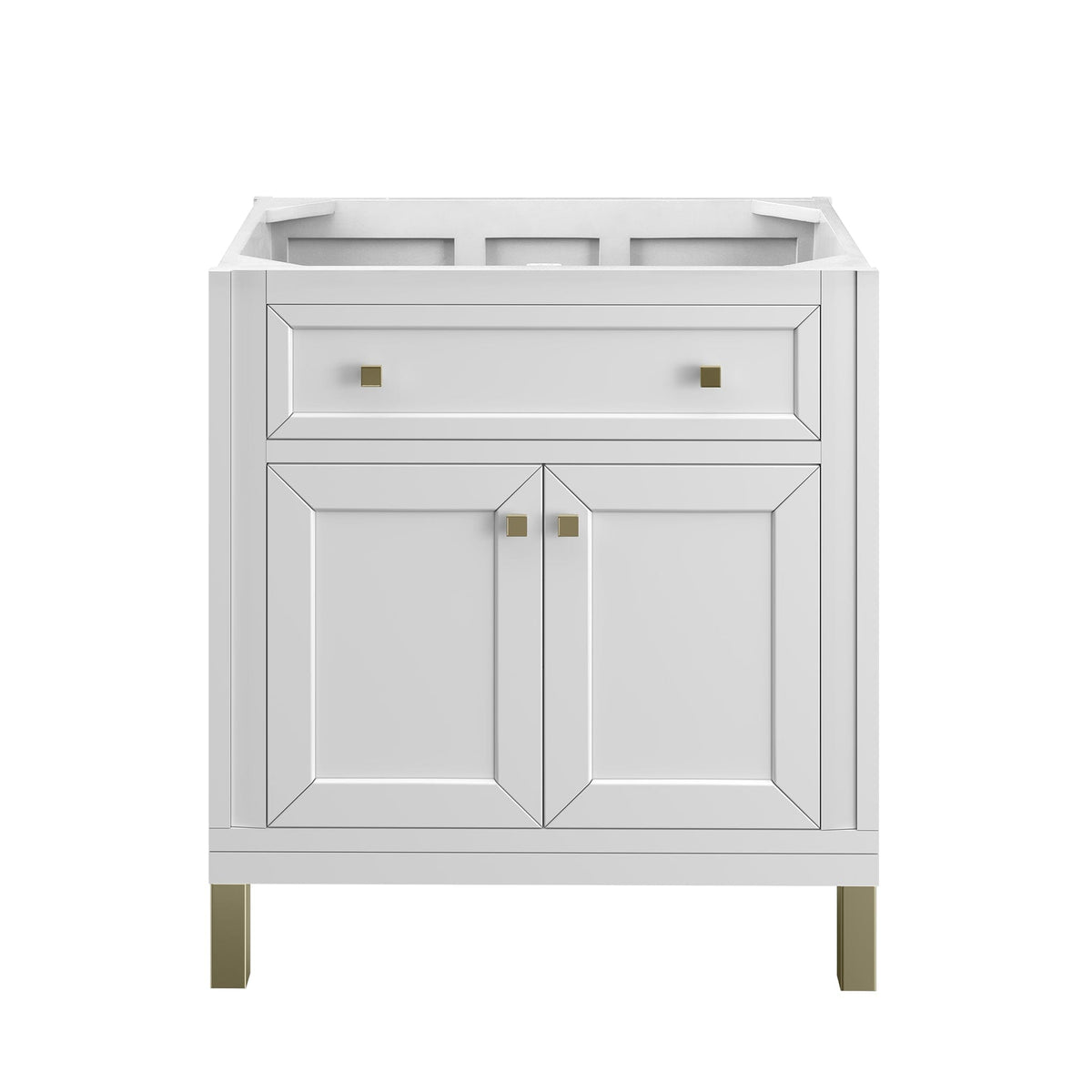 30" Chicago Single Vanity, Glossy White