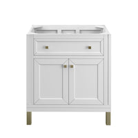 30" Chicago Single Vanity, Glossy White