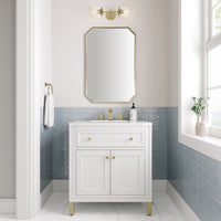 30" Chicago Single Vanity, Glossy White