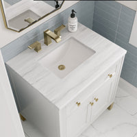 30" Chicago Single Vanity, Glossy White
