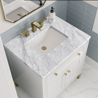 30" Chicago Single Vanity, Glossy White