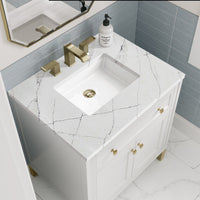 30" Chicago Single Vanity, Glossy White