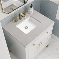 30" Chicago Single Vanity, Glossy White