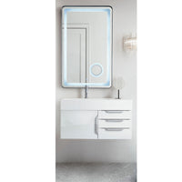 36" Mercer Island Single Bathroom Vanity, Glossy White
