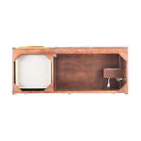 48" Mercer Island Single Bathroom Vanity, Coffee Oak w/ Radiant Gold