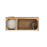 48" Columbia Single Bathroom Vanity, Latte Oak w/ Radiant Gold Base