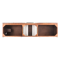 72" Columbia Double Bathroom Vanity, Coffee Oak w/ Brushed Nickel Base - vanitiesdepot.com