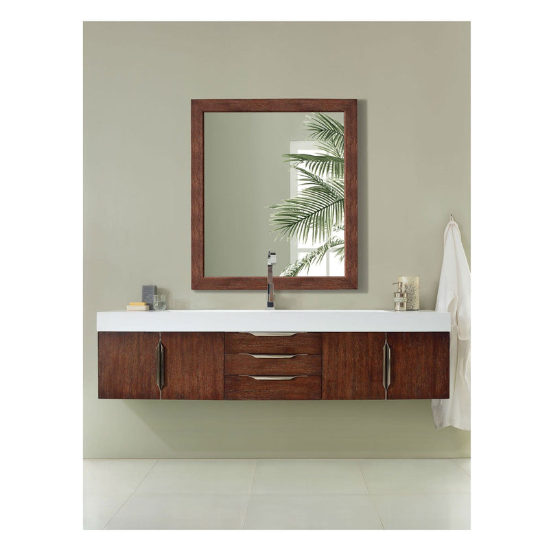 72" Mercer Island Single Bathroom Vanity, Coffee Oak - vanitiesdepot.com