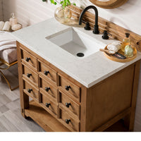36" Malibu Single Bathroom Vanity, Honey Alder - vanitiesdepot.com