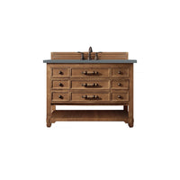 48" Malibu Single Bathroom Vanity, Honey Alder w/ Cala Blue Top