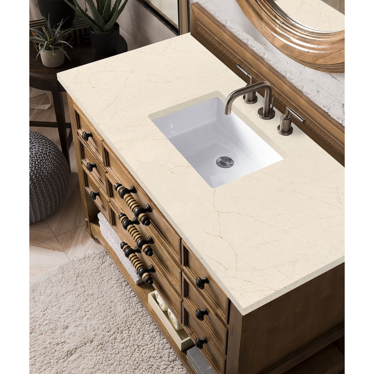 48" Malibu Single Bathroom Vanity, Honey Alder - vanitiesdepot.com