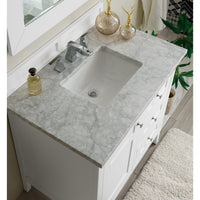 36" Palisades Single Bathroom Vanity, Bright White - vanitiesdepot.com