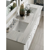 72" Palisades Double Bathroom Vanity, Bright White - vanitiesdepot.com