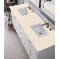 72" Palisades Double Bathroom Vanity, Bright White - vanitiesdepot.com