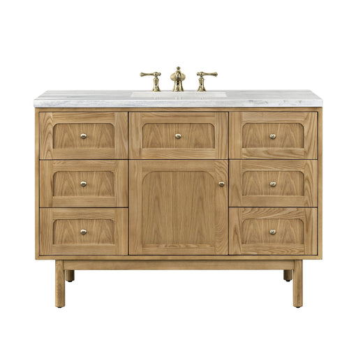 48" Laurent Single Vanity, Light Natural Oak Vanities Depot