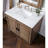 36" Portland Single Bathroom Vanity, Whitewashed Walnut - vanitiesdepot.com