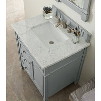 30" Brittany Single Bathroom Vanity, Urban Gray - vanitiesdepot.com